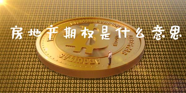 房地产期权是什么意思_https://www.fsyjjx.cn_股指期货_第1张