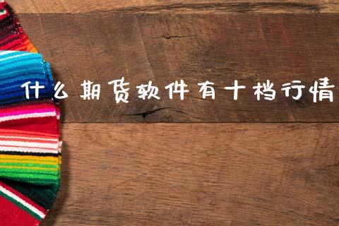 什么期货软件有十档行情_https://www.fsyjjx.cn_期货研报_第1张