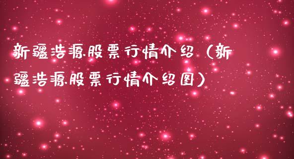 新疆浩源股票行情介绍（新疆浩源股票行情介绍图）_https://www.fsyjjx.cn_股票指导_第1张