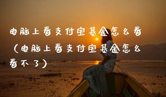 电脑上看支付宝基金怎么看（电脑上看支付宝基金怎么看不了）_https://www.fsyjjx.cn_理财资讯_第1张