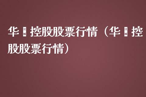 华嵘控股股票行情（华嵘控股股票行情）_https://www.fsyjjx.cn_股指期货_第1张