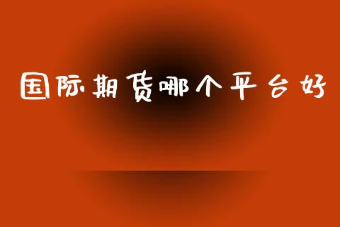 国际期货哪个平台好_https://www.fsyjjx.cn_期货研报_第1张
