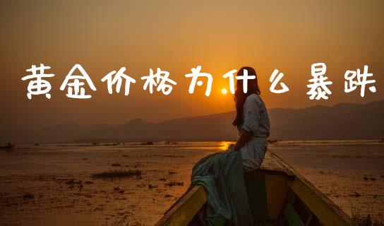 黄金价格为什么暴跌_https://www.fsyjjx.cn_期货研报_第1张