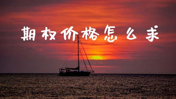 期权价格怎么求_https://www.fsyjjx.cn_股指期货_第1张