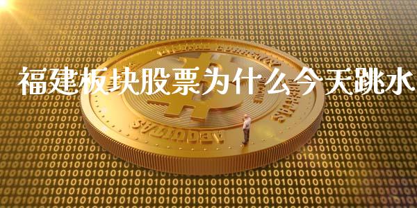 福建板块股票为什么今天跳水_https://www.fsyjjx.cn_理财资讯_第1张