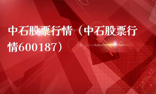 中石股票行情（中石股票行情600187）_https://www.fsyjjx.cn_股市分析_第1张
