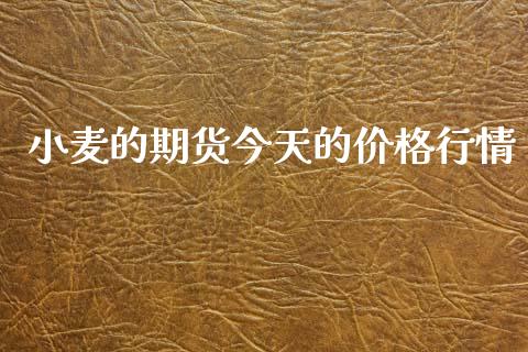 小麦的期货今天的价格行情_https://www.fsyjjx.cn_期货研报_第1张