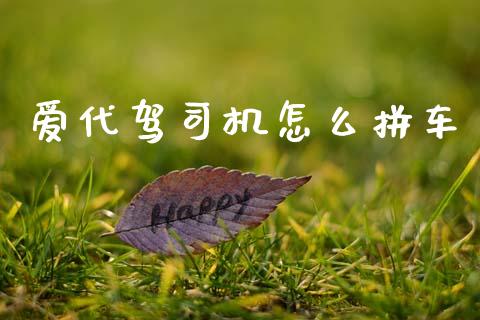 爱代驾司机怎么拼车_https://www.fsyjjx.cn_期货研报_第1张
