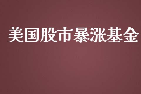 美国股市暴涨基金_https://www.fsyjjx.cn_理财资讯_第1张