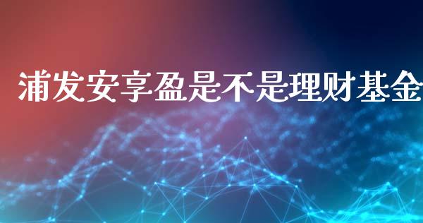 浦发安享盈是不是理财基金_https://www.fsyjjx.cn_问财精选_第1张