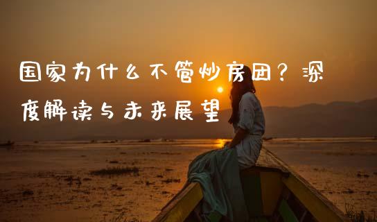 国家为什么不管炒房团？深度解读与未来展望_https://www.fsyjjx.cn_理财资讯_第1张