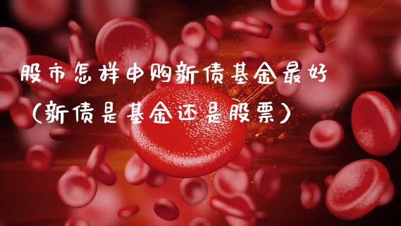 股市怎样申购新债基金最好（新债是基金还是股票）_https://www.fsyjjx.cn_问财精选_第1张