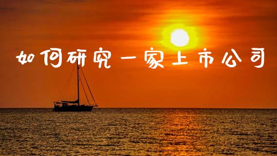 如何研究一家上市公司_https://www.fsyjjx.cn_期货研报_第1张