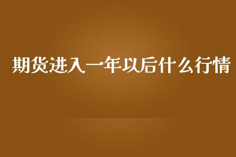 期货进入一年以后什么行情_https://www.fsyjjx.cn_期货资讯_第1张