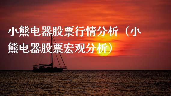 小熊电器股票行情分析（小熊电器股票宏观分析）_https://www.fsyjjx.cn_股市分析_第1张