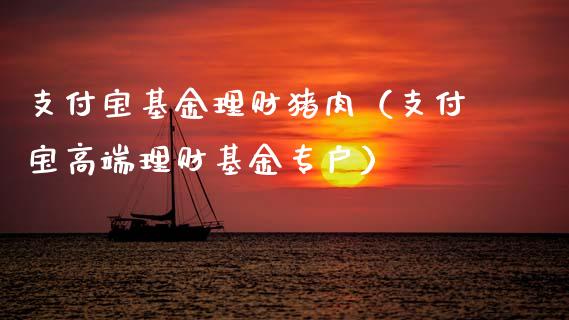 支付宝基金理财猪肉（支付宝高端理财基金专户）_https://www.fsyjjx.cn_问财精选_第1张