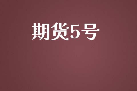 期货5号_https://www.fsyjjx.cn_期货研报_第1张