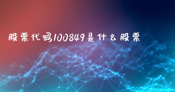 股票代码100849是什么股票_https://www.fsyjjx.cn_股票指导_第1张