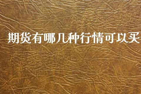 期货有哪几种行情可以买_https://www.fsyjjx.cn_期货资讯_第1张