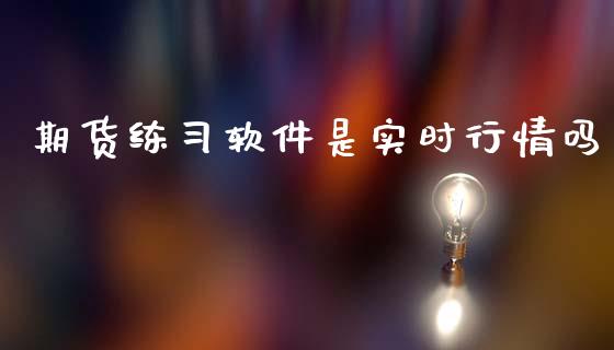 期货练习软件是实时行情吗_https://www.fsyjjx.cn_期货研报_第1张