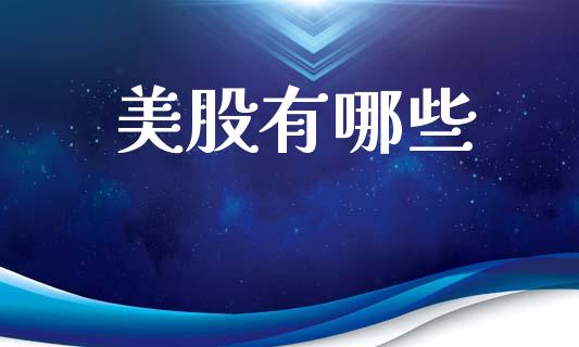 美股有哪些_https://www.fsyjjx.cn_期货资讯_第1张