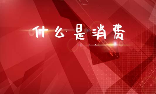 什么是消费_https://www.fsyjjx.cn_股票指导_第1张