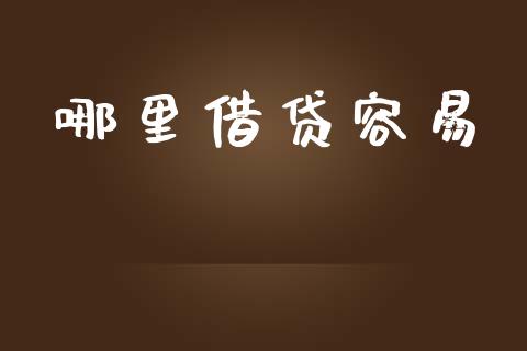 哪里借贷容易_https://www.fsyjjx.cn_股票指导_第1张