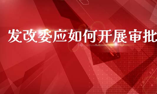 发改委应如何开展审批_https://www.fsyjjx.cn_理财资讯_第1张