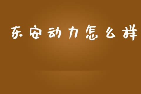 东安动力怎么样_https://www.fsyjjx.cn_问财精选_第1张