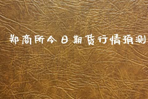 郑商所今日期货行情预测_https://www.fsyjjx.cn_期货资讯_第1张