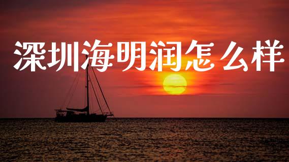 深圳海明润怎么样_https://www.fsyjjx.cn_理财资讯_第1张