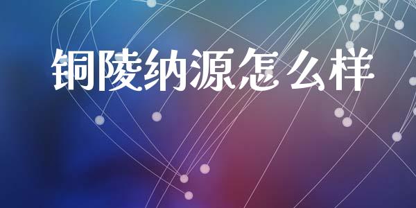 铜陵纳源怎么样_https://www.fsyjjx.cn_期货研报_第1张