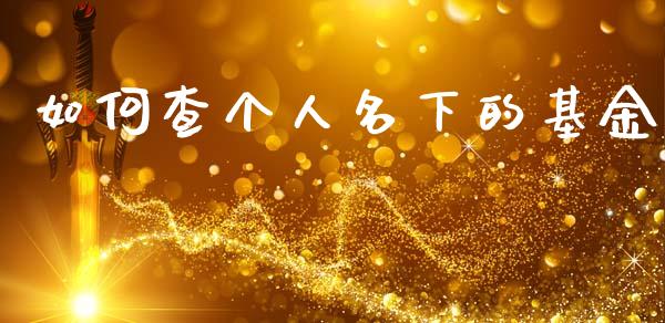 如何查个人名下的基金_https://www.fsyjjx.cn_股票指导_第1张