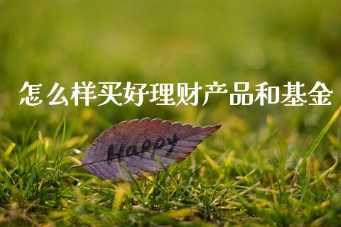 怎么样买好理财产品和基金_https://www.fsyjjx.cn_理财资讯_第1张