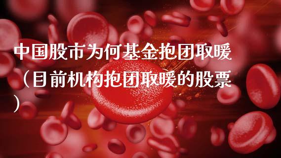 中国股市为何基金抱团取暖（目前机构抱团取暖的股票）_https://www.fsyjjx.cn_问财精选_第1张