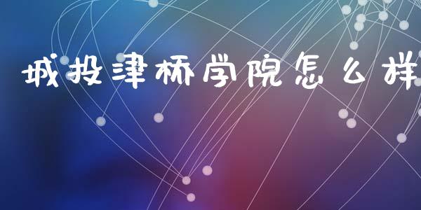 城投津桥学院怎么样_https://www.fsyjjx.cn_期货在线_第1张