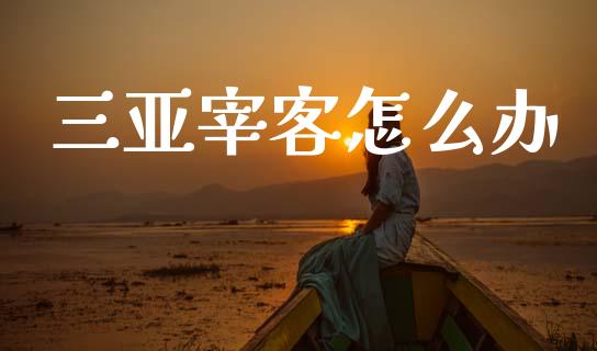 三亚宰客怎么办_https://www.fsyjjx.cn_股票指导_第1张