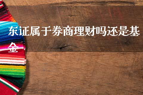东证属于券商理财吗还是基金_https://www.fsyjjx.cn_问财精选_第1张