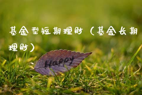 基金型短期理财（基金长期理财）_https://www.fsyjjx.cn_问财精选_第1张