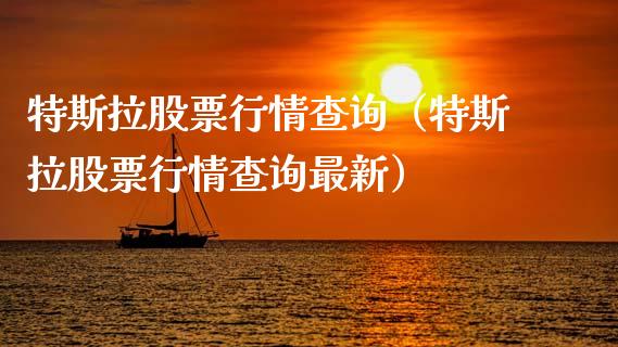 特斯拉股票行情查询（特斯拉股票行情查询最新）_https://www.fsyjjx.cn_股指期货_第1张