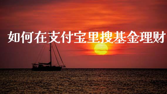 如何在支付宝里搜基金理财_https://www.fsyjjx.cn_理财资讯_第1张