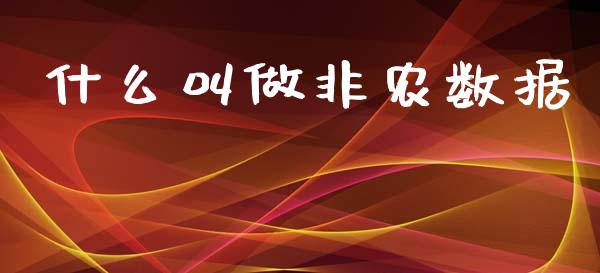 什么叫做非农数据_https://www.fsyjjx.cn_期货研报_第1张