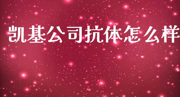 凯基公司抗体怎么样_https://www.fsyjjx.cn_股指期货_第1张