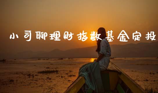 小司聊理财指数基金定投_https://www.fsyjjx.cn_问财精选_第1张
