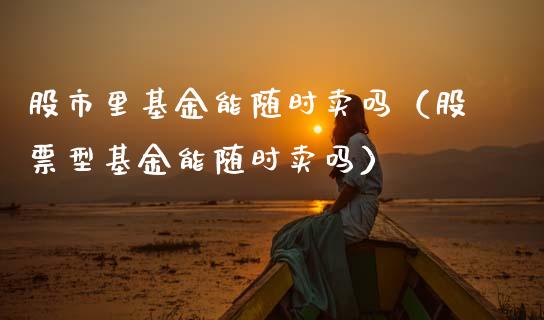 股市里基金能随时卖吗（股票型基金能随时卖吗）_https://www.fsyjjx.cn_理财资讯_第1张