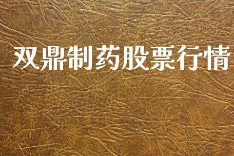 双鼎制药股票行情_https://www.fsyjjx.cn_股市分析_第1张