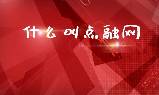 什么叫点融网_https://www.fsyjjx.cn_股指期货_第1张