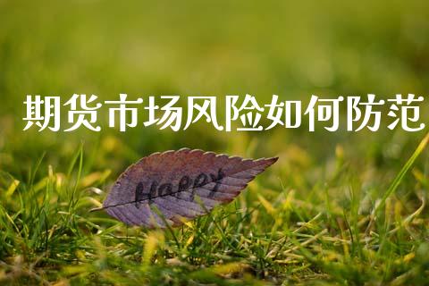 期货市场风险如何防范_https://www.fsyjjx.cn_股指期货_第1张