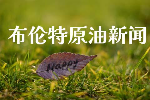 布伦特原油新闻_https://www.fsyjjx.cn_期货研报_第1张