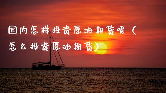 国内怎样投资原油期货呢（怎么投资原油期货）_https://www.fsyjjx.cn_期货资讯_第1张